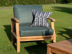 Deep Seating Teak Garden Sofa Set Coffee Table Love Bench & 2 Chairs