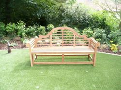 Lutyens 4 Seater Teak Garden Bench