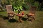 Versailles 2 Seater Teak Bistro Garden Furniture Set