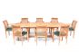 Deauville 8 Seater Teak Garden Dining Table Furniture Set