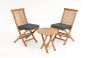 Montpellier 2 Seater Teak Bistro Garden Furniture Set