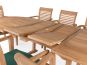 Carcassonne Double Extension 8 Seater Teak Garden Furniture Set