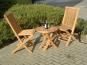 Montpellier 2 Seater Teak Bistro Garden Furniture Set